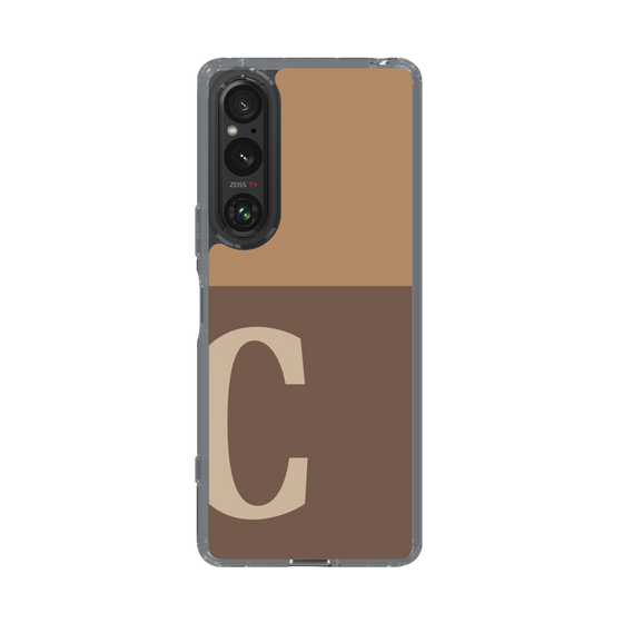 Slim Protection Case［ Original - initial two tone - C brown ］