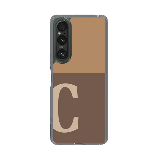 Slim Protection Case［ Original - initial two tone - C brown ］