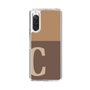 Slim Protection Case［ Original - initial two tone - C brown ］