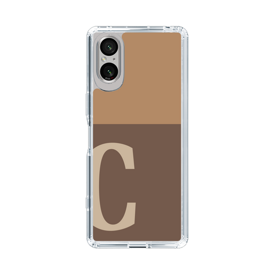 Slim Protection Case［ Original - initial two tone - C brown ］