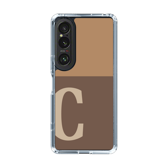 Slim Protection Case［ Original - initial two tone - C brown ］
