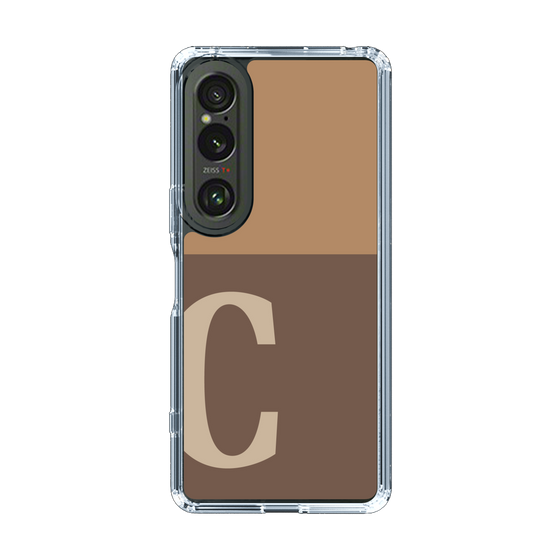 Slim Protection Case［ Original - initial two tone - C brown ］