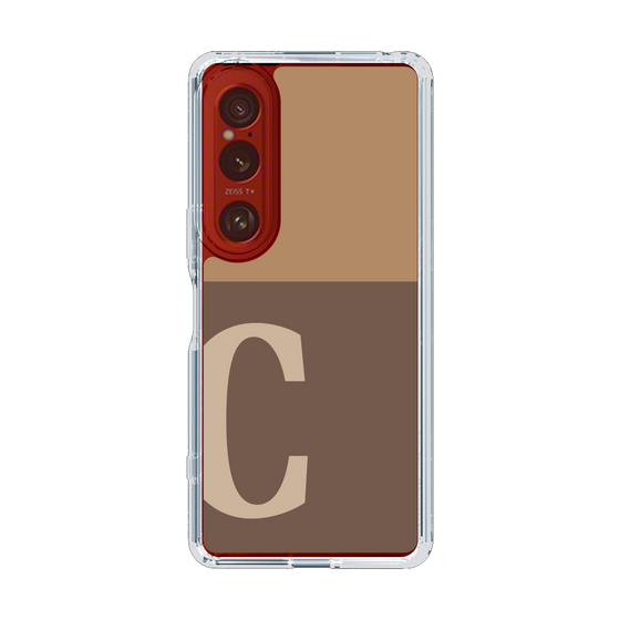 Slim Protection Case［ Original - initial two tone - C brown ］