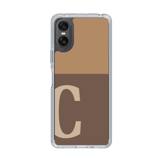 Slim Protection Case［ Original - initial two tone - C brown ］