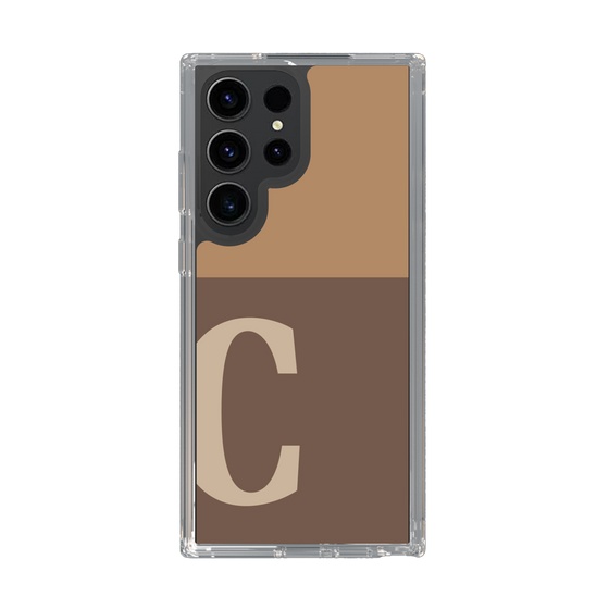 Slim Protection Case［ Original - initial two tone - C brown ］