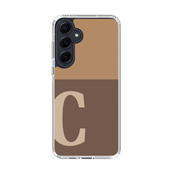 Slim Protection Case［ オリジナル - initial two tone - C brown ］
