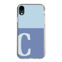 Slim Protection Case［ Original - initial two tone - C blue ］