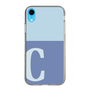 Slim Protection Case［ Original - initial two tone - C blue ］