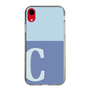 Slim Protection Case［ Original - initial two tone - C blue ］