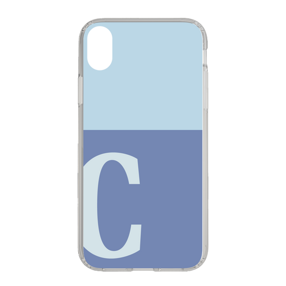 Slim Protection Case［ Original - initial two tone - C blue ］