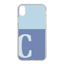 Slim Protection Case［ Original - initial two tone - C blue ］