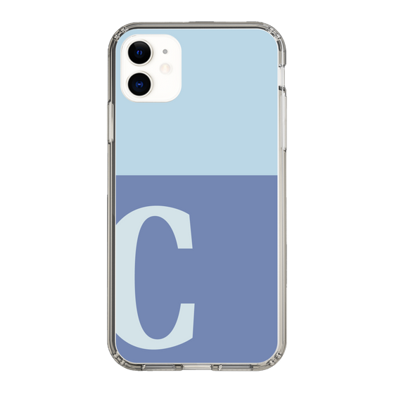 Slim Protection Case［ Original - initial two tone - C blue ］