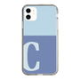 Slim Protection Case［ Original - initial two tone - C blue ］