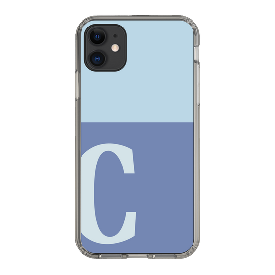 Slim Protection Case［ Original - initial two tone - C blue ］
