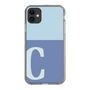 Slim Protection Case［ Original - initial two tone - C blue ］