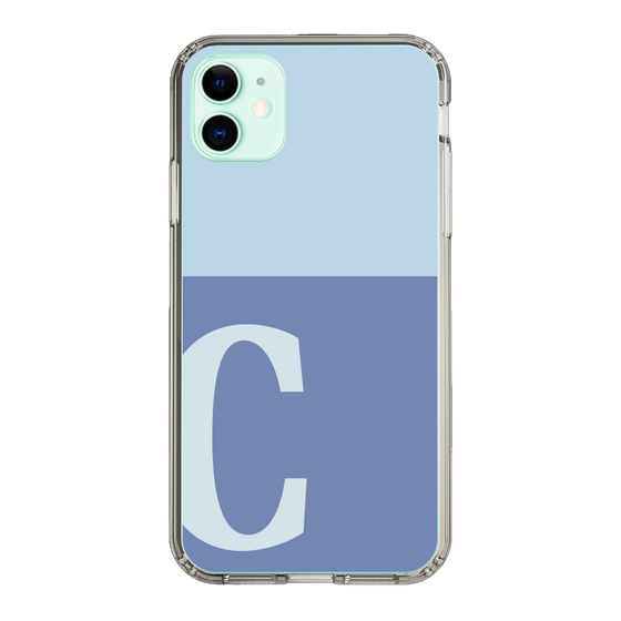 Slim Protection Case［ Original - initial two tone - C blue ］