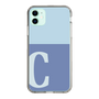 Slim Protection Case［ Original - initial two tone - C blue ］