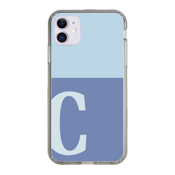 Slim Protection Case［ Original - initial two tone - C blue ］