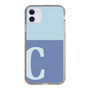 Slim Protection Case［ Original - initial two tone - C blue ］