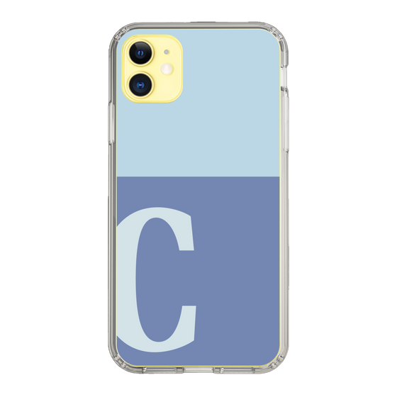 Slim Protection Case［ Original - initial two tone - C blue ］