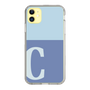 Slim Protection Case［ Original - initial two tone - C blue ］