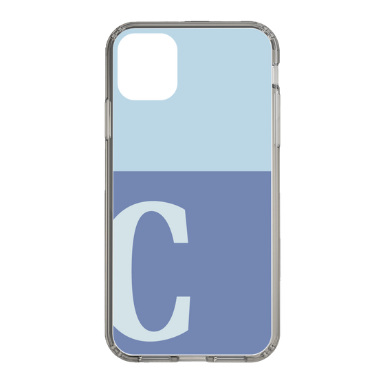 Slim Protection Case［ Original - initial two tone - C blue ］