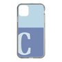 Slim Protection Case［ Original - initial two tone - C blue ］