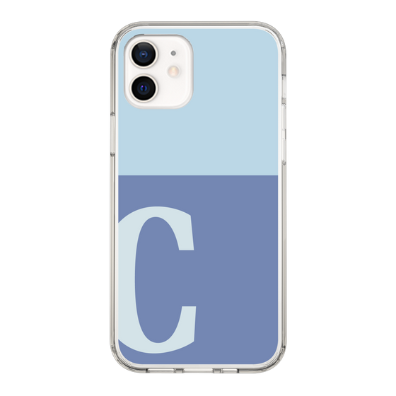Slim Protection Case［ Original - initial two tone - C blue ］