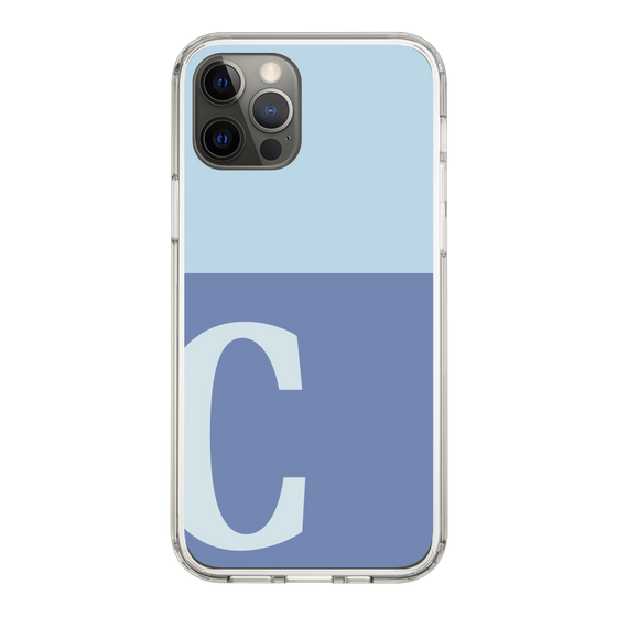 Slim Protection Case［ Original - initial two tone - C blue ］