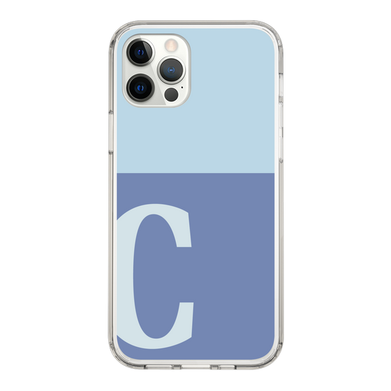 Slim Protection Case［ Original - initial two tone - C blue ］