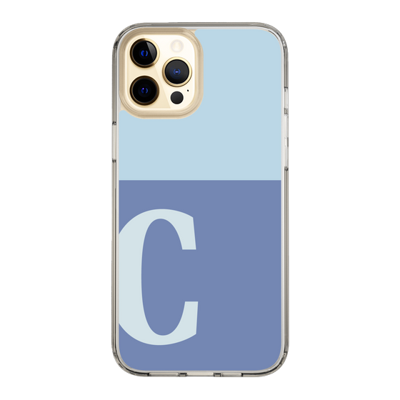 Slim Protection Case［ Original - initial two tone - C blue ］