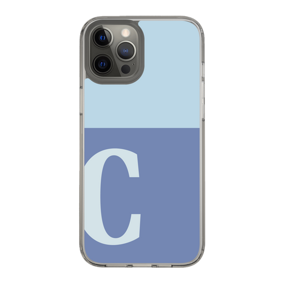 Slim Protection Case［ Original - initial two tone - C blue ］