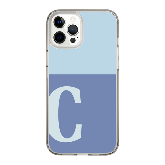 Slim Protection Case［ Original - initial two tone - C blue ］