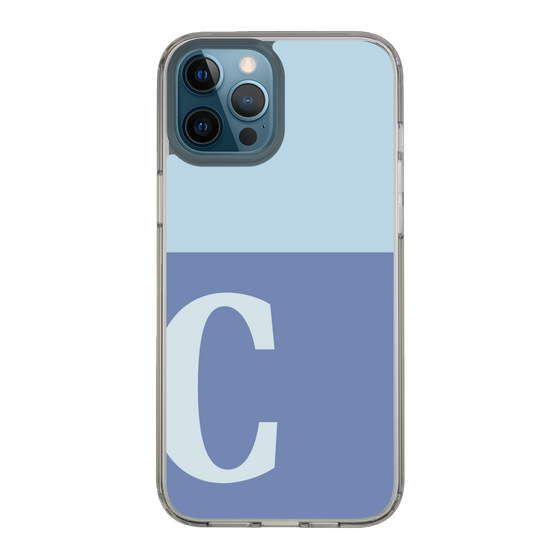 Slim Protection Case［ Original - initial two tone - C blue ］