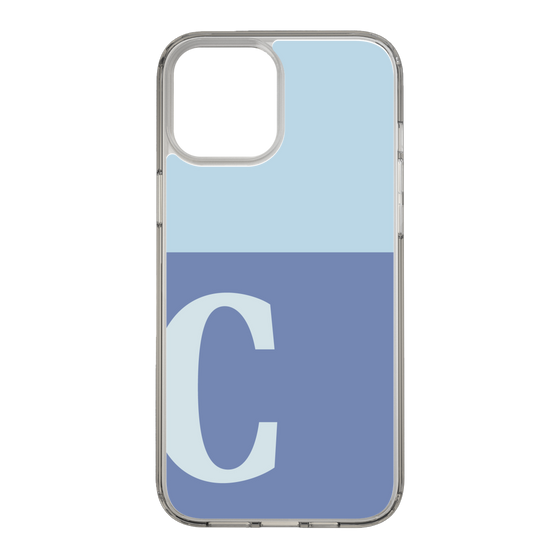 Slim Protection Case［ Original - initial two tone - C blue ］