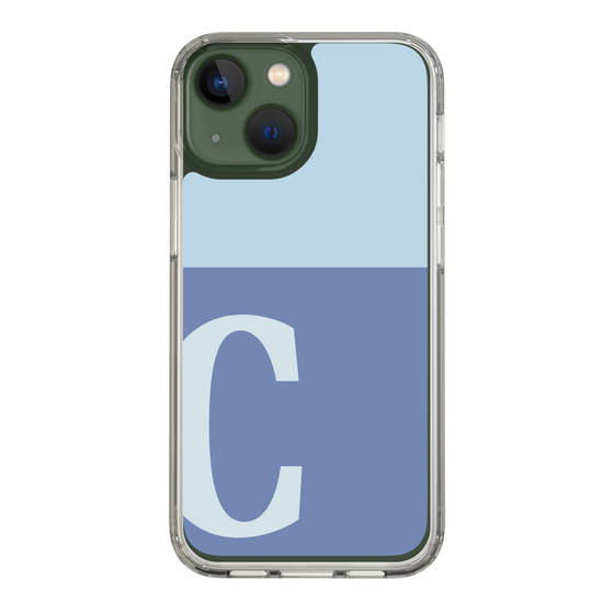 Slim Protection Case［ Original - initial two tone - C blue ］