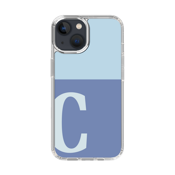 Slim Protection Case［ Original - initial two tone - C blue ］