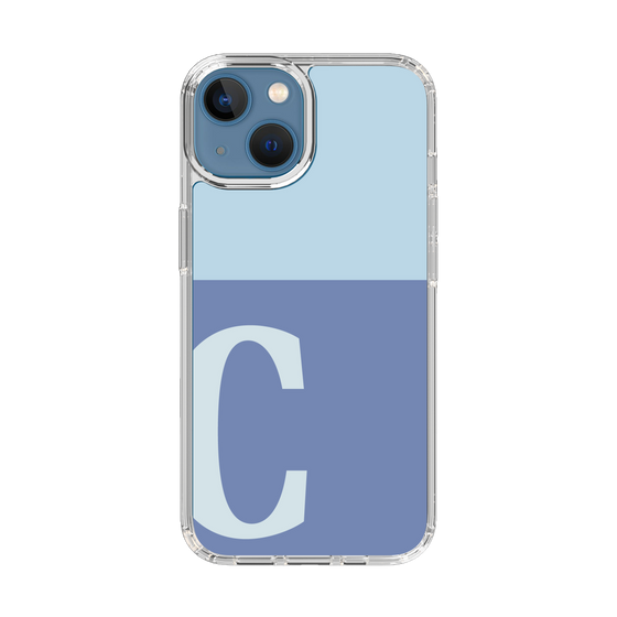 Slim Protection Case［ Original - initial two tone - C blue ］