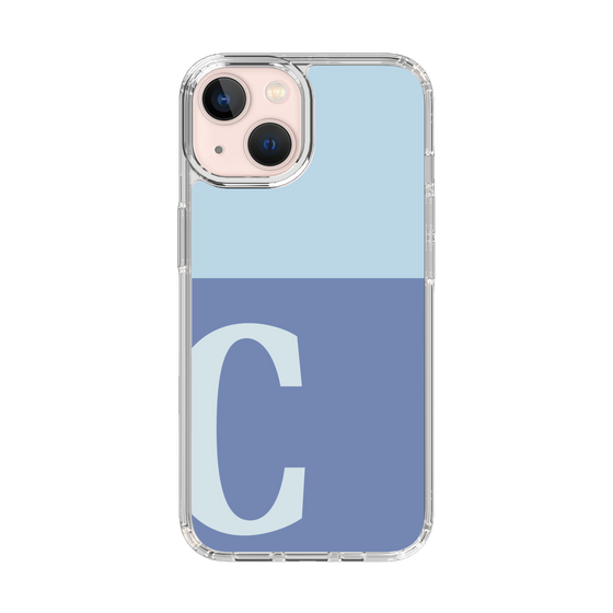 Slim Protection Case［ Original - initial two tone - C blue ］