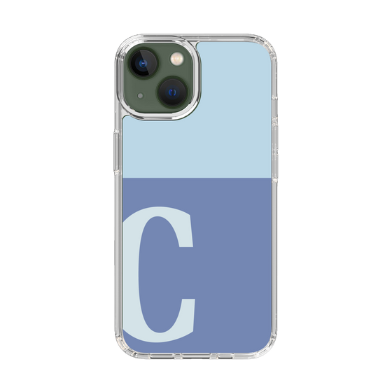 Slim Protection Case［ Original - initial two tone - C blue ］