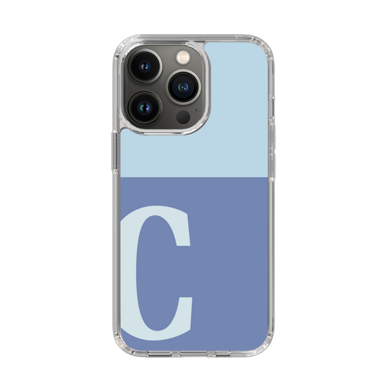 Slim Protection Case［ Original - initial two tone - C blue ］