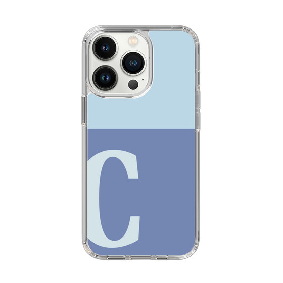 Slim Protection Case［ Original - initial two tone - C blue ］