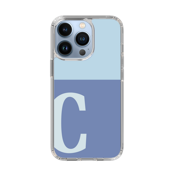 Slim Protection Case［ Original - initial two tone - C blue ］