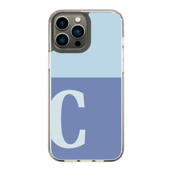 Slim Protection Case［ Original - initial two tone - C blue ］