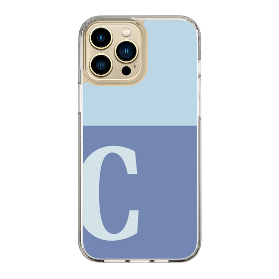 Slim Protection Case［ Original - initial two tone - C blue ］