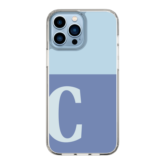 Slim Protection Case［ Original - initial two tone - C blue ］