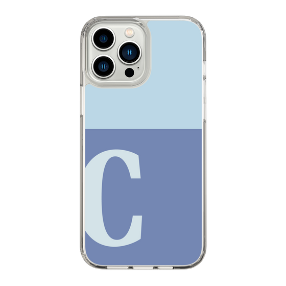 Slim Protection Case［ Original - initial two tone - C blue ］