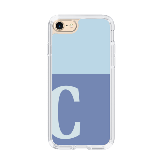 Slim Protection Case［ Original - initial two tone - C blue ］