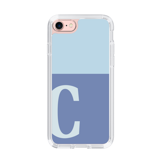 Slim Protection Case［ Original - initial two tone - C blue ］