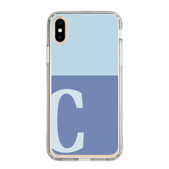 Slim Protection Case［ Original - initial two tone - C blue ］